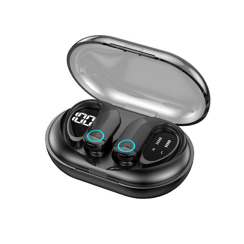 

JYL TS Навушники-вкладиші з вушним гачком, Міні-дисплей, Спортивні Bluetooth-навушники M10 бурштин
