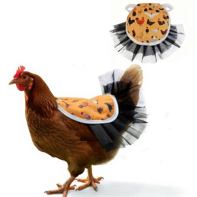 Adjustable Hen Apron Washable Waterproof Poultry Back Protector Breathable Feather Protector Poultry Accessories
