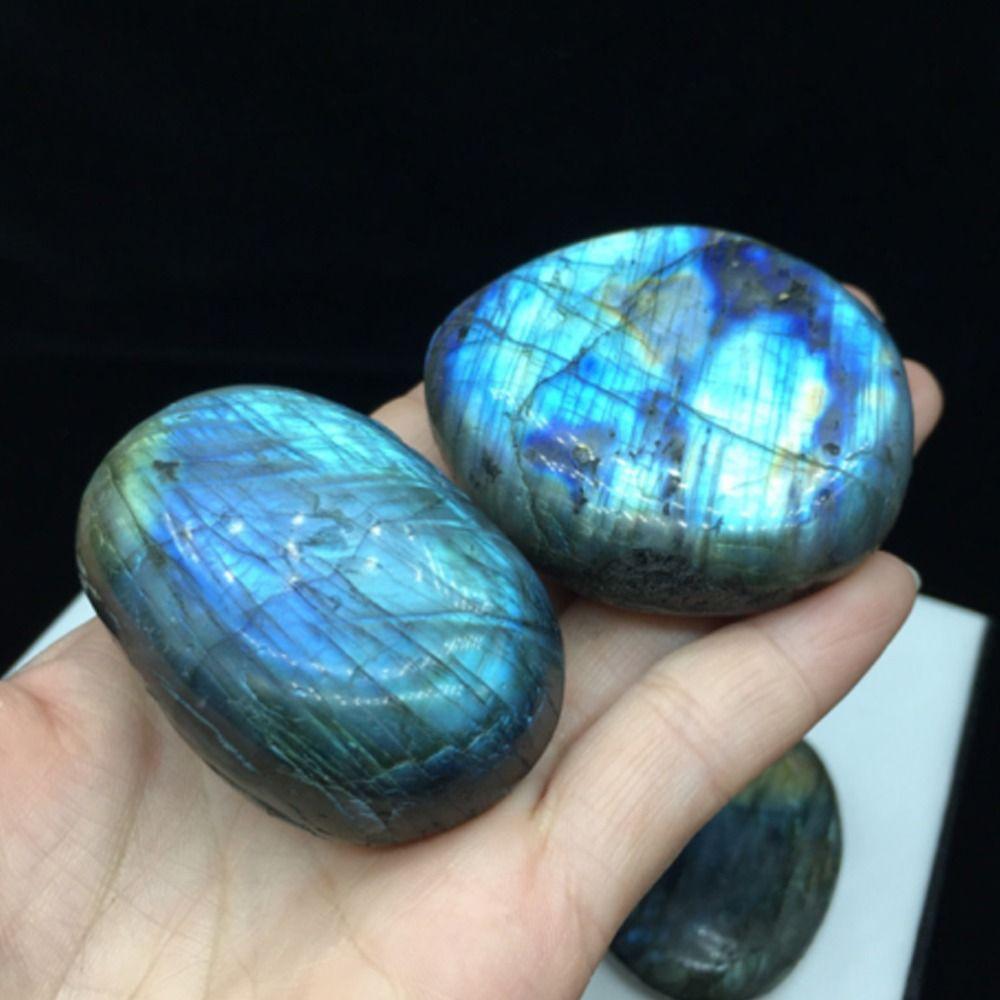 for Collection Healing Ore Labradorite Palm Stone Home Decor Lucky Stones Crystal Quartz Palm Stone Energy Stones Fisk Tank