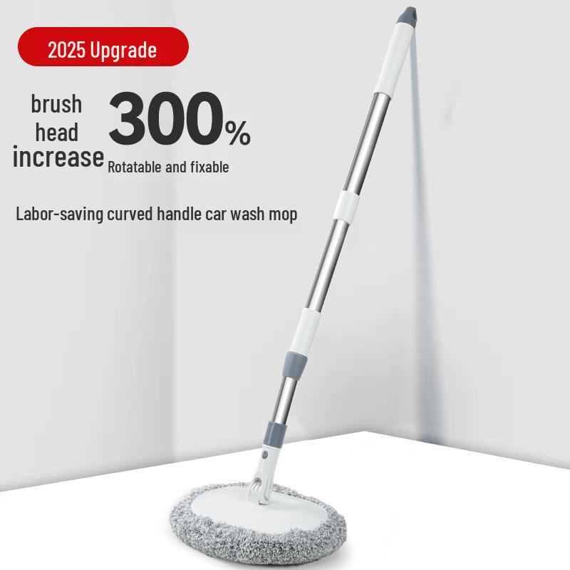 Leiben Bent Rod Car Wash Mop: Soft Bristles, Extendable, Gentle on Paint, Ideal for Cars.