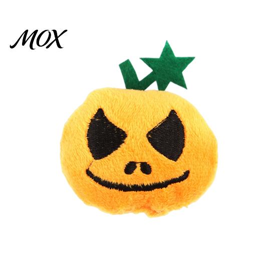 Pumpkin Cat Toy Halloween Toy, Squeaky Stuffed Chew Kitten Soft Plush with Feathers for Indoor Cats Self-entertainment Pet