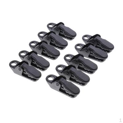 10-teiliges Zelt-PEG-Markisen-Wasserdicht-Set, Tarn-Clip, Schnappverschluss, Camping, Wandern, Überleben