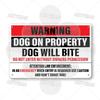No Dogs Allowed Metal Sign Beware of Dog Private Property Warning Plaque Alert Dog-Free Zone Security Keep Dogs On Lead