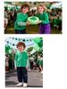 Green Kids' St. Patrick's Day Two-Piece Long-Sleeve Shamrock Party Outfit
