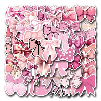 55 Nuovi Adesivi Graffiti con Fiocchi Coquette per Valigia Telefono Cellulare Adesivi Kawaii