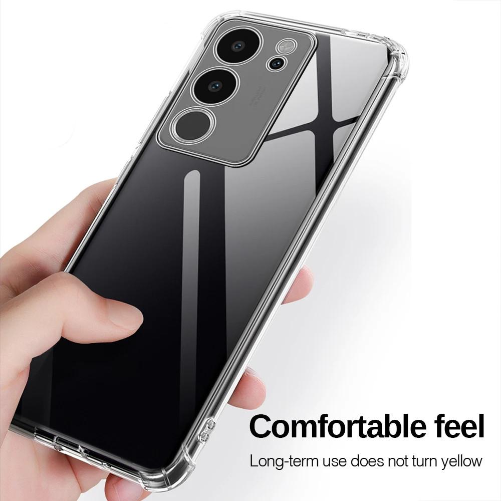 Shockproof Airbag TPU Case for VIVO Y17S Y27S Y78 Y36 Y35 Y16 Y22S Y02 Y100 Y77 Y76 5G Protective Cover Capa Fundas Coque