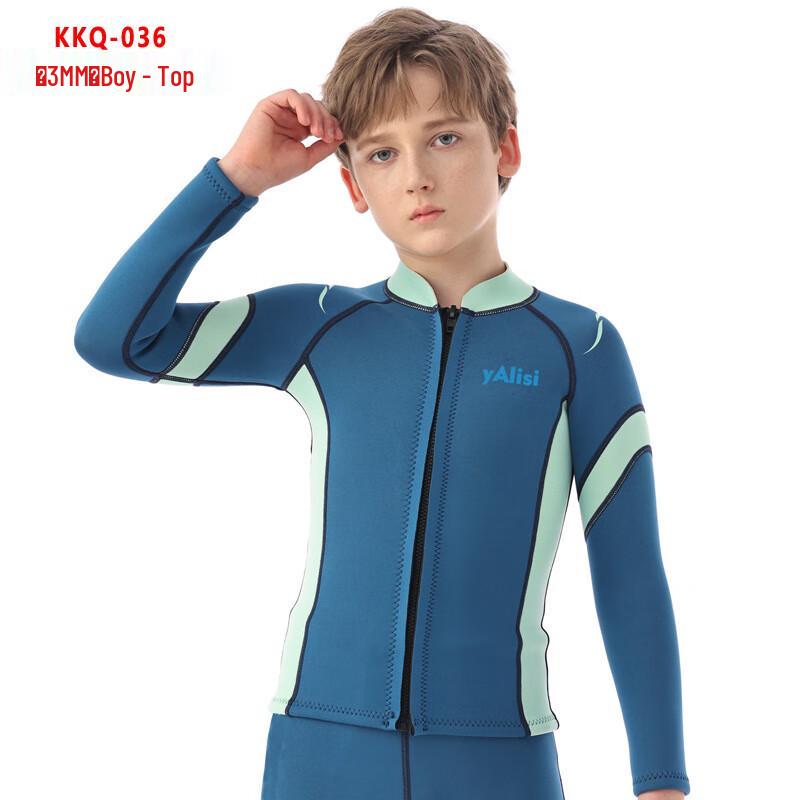 Jun Shi Boys  Long Sleeve Thermal Wetsuit Top