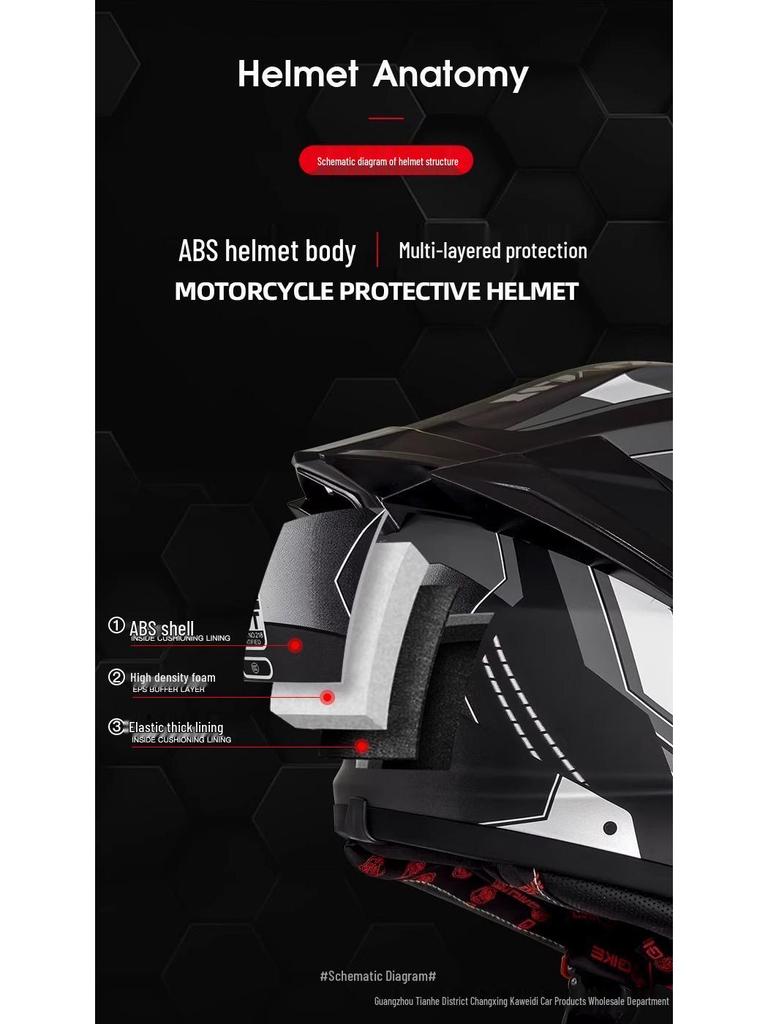 2025 Ghost Face Dual Visor Motorcycle Helmet: Anti-fog Full Face, Unisex with Drinking Feature