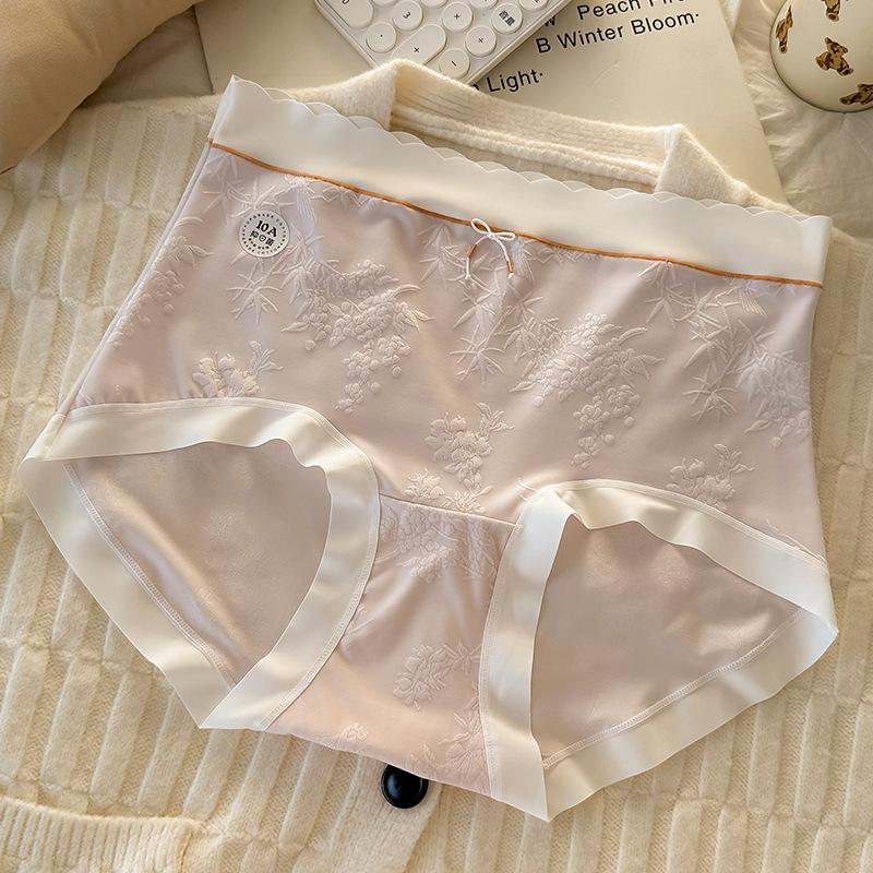 Übergröße Damen Sommer Dünn Neu Leichter Luxus Neu Chinesisch Hohe Taille Verlängerter Schritt Unterwäsche