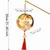 Shadow Box Style Moon Goddess Lantern Translucent Warm Backlight Paper Cut Shadow Lamp Cell Battery Operated Circular Wood
