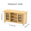 Fashionable Dollhouses Miniature Sturdy Wood TV Stand 1/12 Scale Living Room Furniture Pretend Play Accessory for Kids