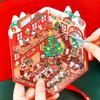 3D Christmas Party Landscape Sticker Gourmet House Miniature Scene Decoration Stickers DIY Decor Mini Landscape Sticker Kids Gif