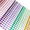 DIY Acrylic Rhinestone Face Stickers - 15 Color Set for Makeup & Stage Use