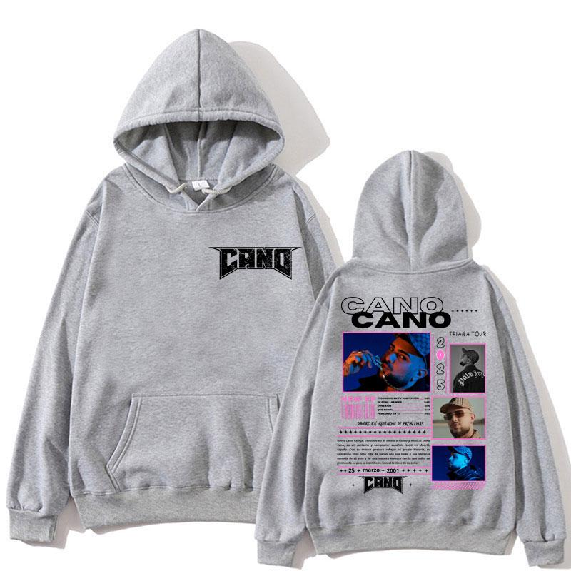 Rapper Cano Triana Tour Graphic Hoodie Men Women Fashion Hip Hop Oversized Popular Sweatshirt Loose Casual Fleece Long Sleeve
