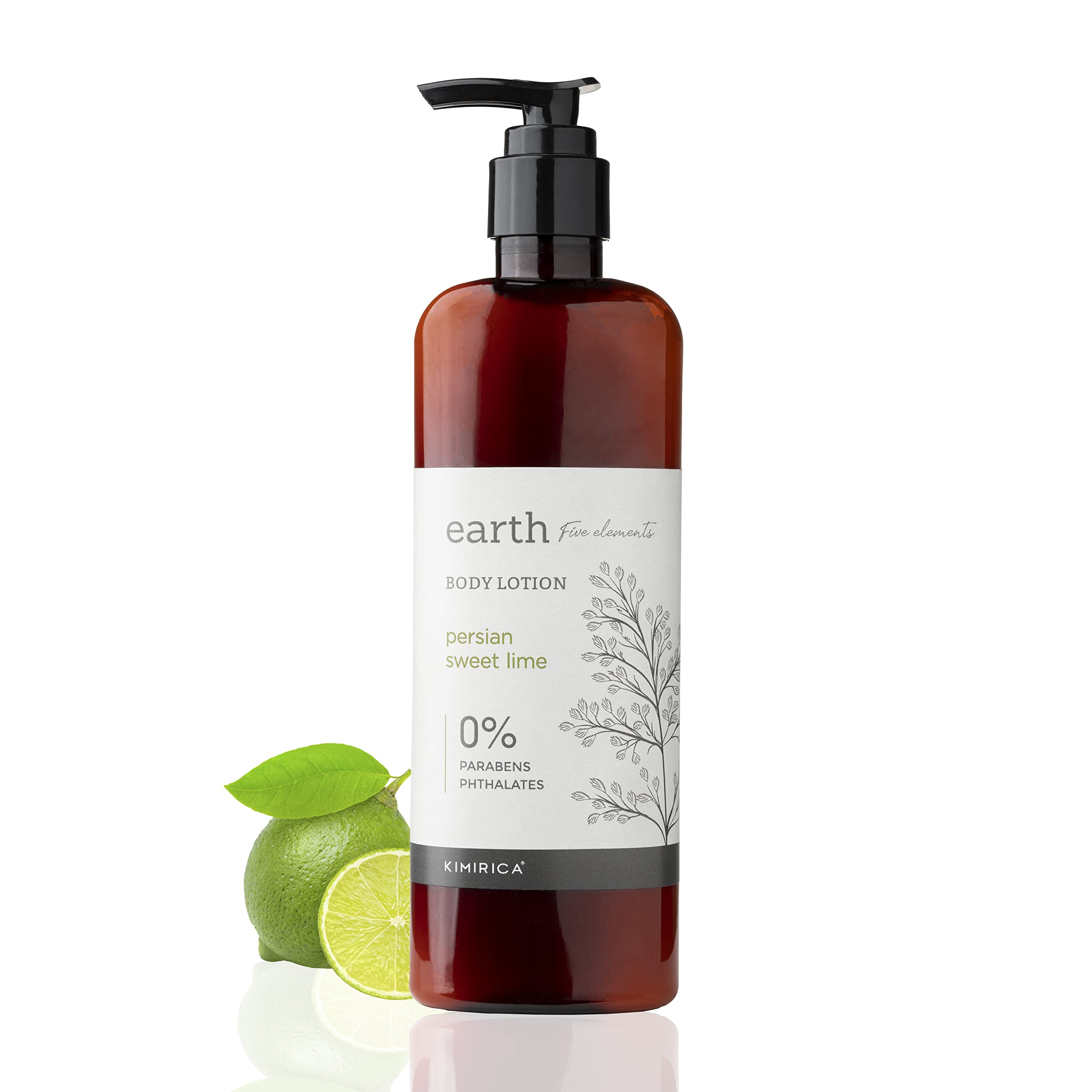 Kimirica Earth Persian Lime Увлажняющий ароматизированный лосьон для тела, Нежирный, 100% веганский, без парабенов, нелипкий, для ежедневного увлажнения всех типов кожи F