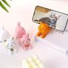 1 pezzo creativo adorabile incantevole gatto pigro supporto per cellulare ornamento decorazione scrivania ufficio