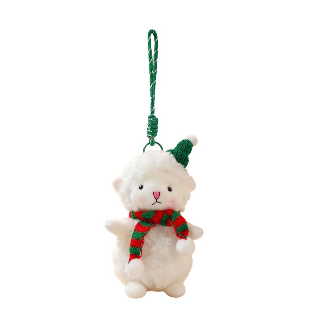 Bag Hanging Sheep Plush Doll Ornaments Fluffy Lamb Pendant Sheep Plush Keychain Birthday Party