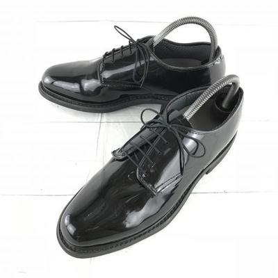 80s-90s? Vintage USA Made/CAPPS/Service Shoes Plain Toe/25.5/Black/(USED)