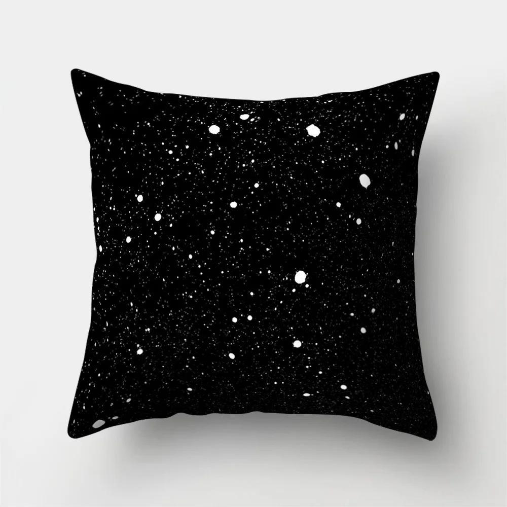 Outer Space Style Polyester Throw Pillow Case Spaceship Astronaut Print Cushion Cover Decorative For Sofa Bed Home Living Room