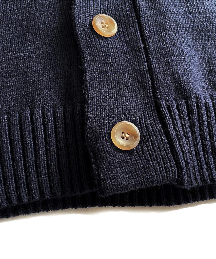 TENNIS BOY CLUB Collar Cardigan Navy