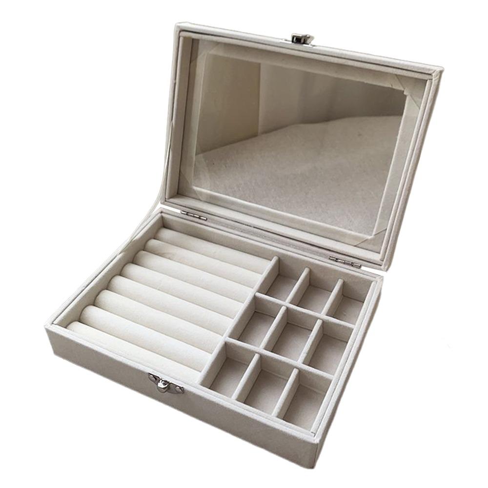 Porte-bague Organisateur de bijoux Boîte d'exposition de bijoux transparente Boîte de rangement pour bijoux Rangement de voyage
