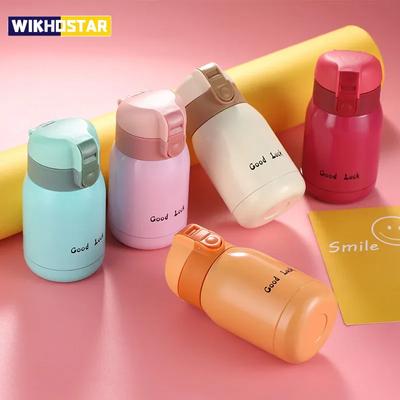 200/360 ml Mini-Thermokaffeetasse aus süßem Edelstahl, tragbarer kreativer Topfbauch-Wasserbecher, Taschenbecher mit Handgeschenk, Isolierflasche