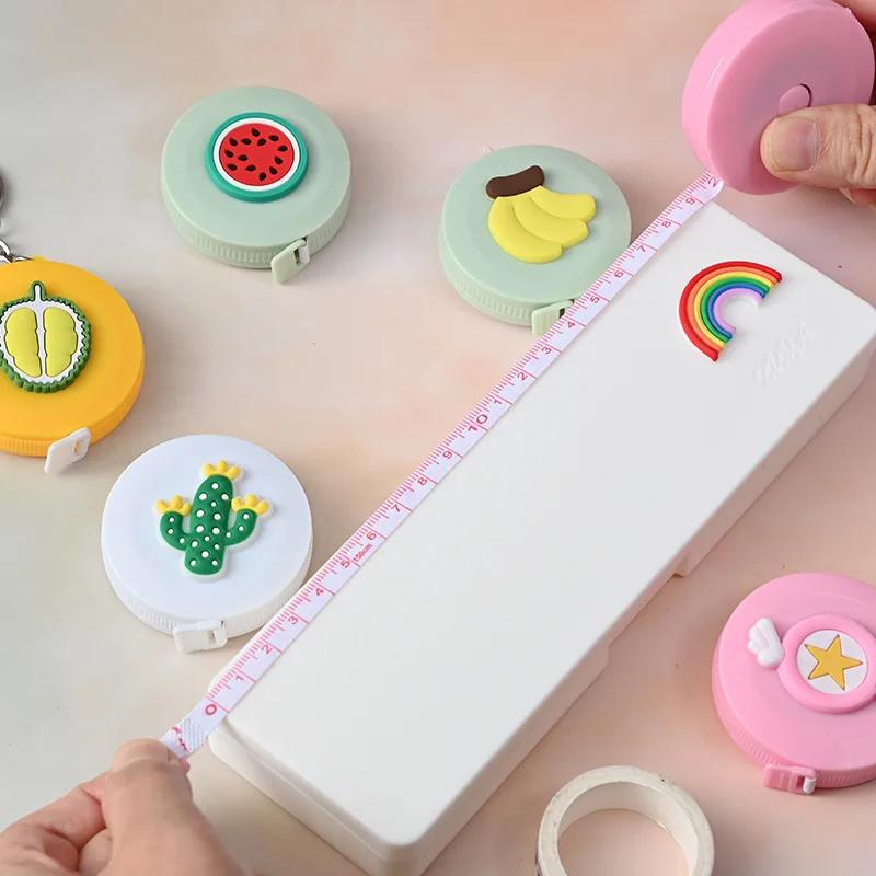 Mini Cartoon Tape Measure Round Lightweight Tapeline Inch/centimeter Scale Measuring Tape Children Handcraft Supplies