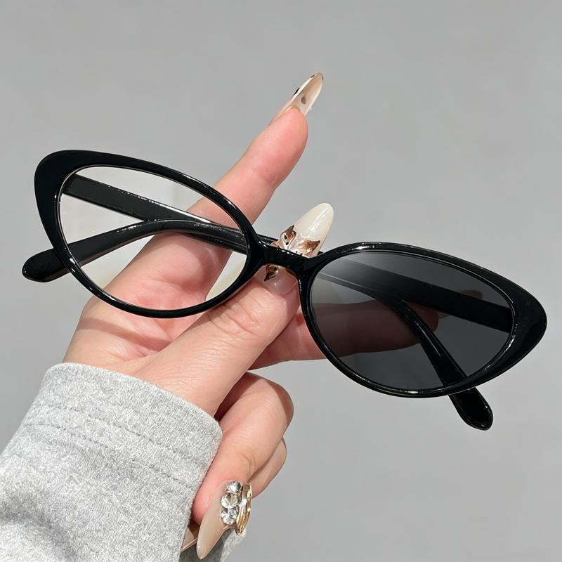 New Trendy Photochromic Reading Glasses Women Fashion Cat Eye Frame Presbyopia Eyewear Men Color Changing Far Sight Eyeglasses