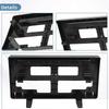 KB3Z17A385A Front License Plate Bracket, Black Plastic Plate Mount for Direct Replacement Service and Vehicle Front Plate Installation