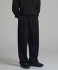 Noming One-Pleat Wide Sweatpants - Black