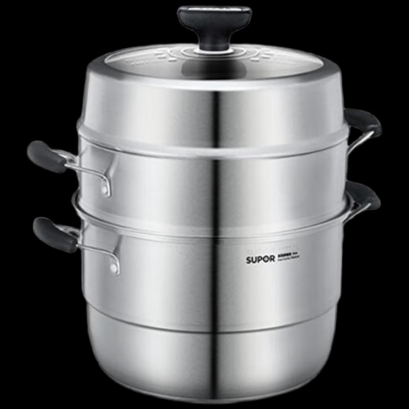 SUPOR SZ32VA1 32cm Three-Layer Stainless Steel Steamer