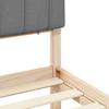 Bed Frame with Upholstered Headboard Light Grey 180 x 200 cm