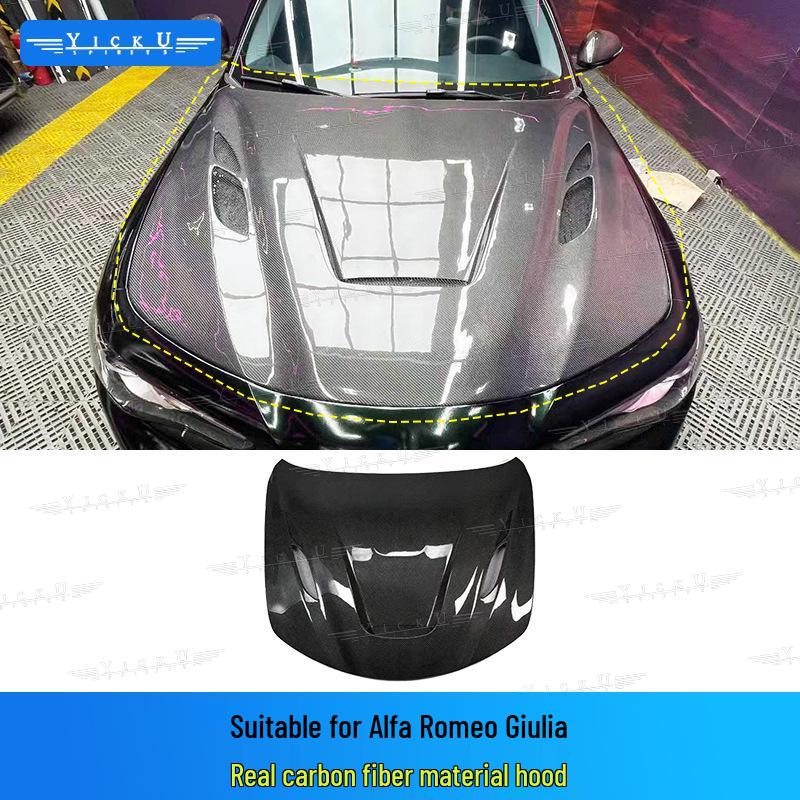 Carbon Fiber Body Kit for Alfa Romeo Giulia GTAM: Front & Rear Bumpers, Fender Flares, Hood, Rear Spoiler, Side Skirts