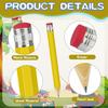 4 Pack Jumbo Wooden Pencils 13.5 Inch Funny Giant Novelty Pencils for Gag Gifts, School Props, Birthday Parties, Decorative Use & Art Projects, Home