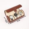 3 Grids Cylinder Watch Storage Box Removable Pillows Watch Organizer Watch Display Case  Travel