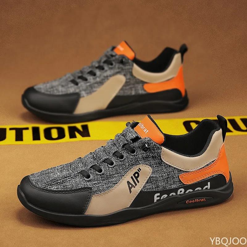 Summer Classic New Casual Breathable One Step Men's Board Shoes Lightweight Anti slip Canvas Splicing Running Shoes Designer Men