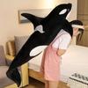 50/75cm Lifelike Killer Whale Plush Toys Stuffed Orcinus Orca Fish Doll Shark Cartoon Soft Sleep Pillow Kids Girl Gift