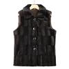 Women's Plus Velvet Faux Mink Fur Vest - Warm, Thickened Cape for Middle-Aged and Elderly Moms