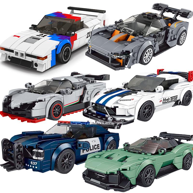Technical Moc Car Speed Sports Racing City Vehicle Building Blocks Brick Educational Construction Toys For Kids Adults