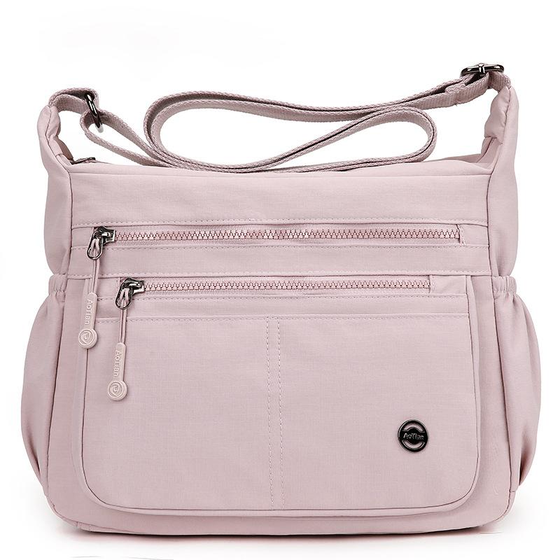 Women's Large Capacity Shoulder Bag Multi-Compartment Lightweight Crossbody Bag