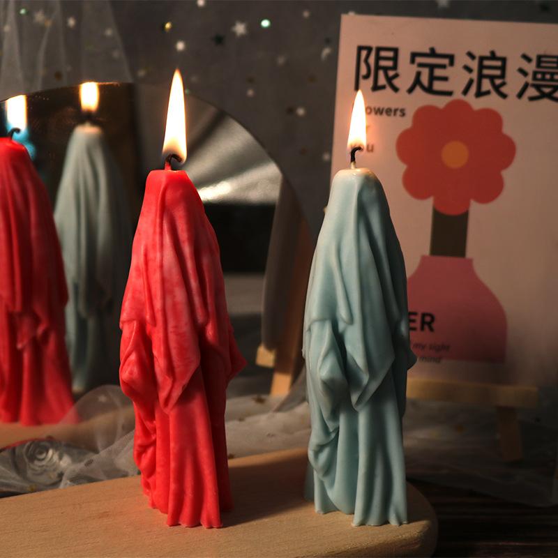 Wizard Scented Candle Molds for Candle Making Supplies DIY Plaster Gypsum Silicone Epoxy Resin Mold Decoration