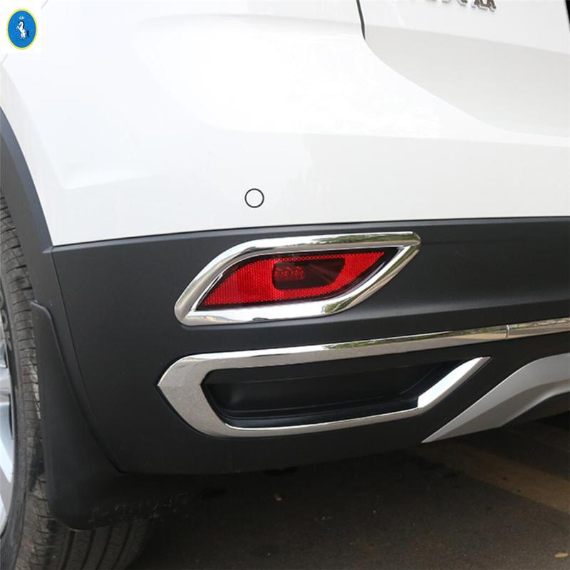 Car Chrome Rear Bumper Fog Lights Lamps Decoration Frame Cover Trim Fit For VW T-Cross T Cross  -  Accessories Exterior