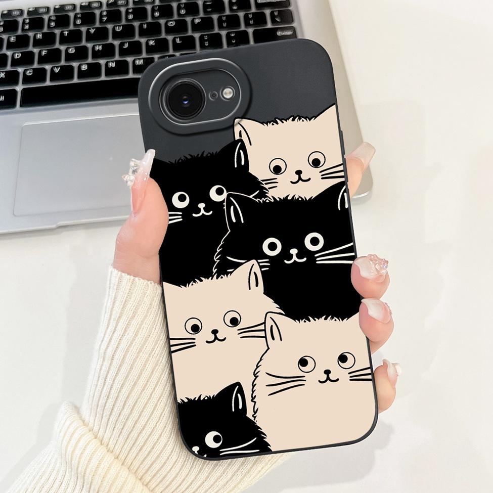 Funda For iPhone 16e A3212 A3409 A3410 A3408 Back Cover For iPhone 16e Case Silicone Fashion Luxury Cute Cartoon Cool Boys Girls