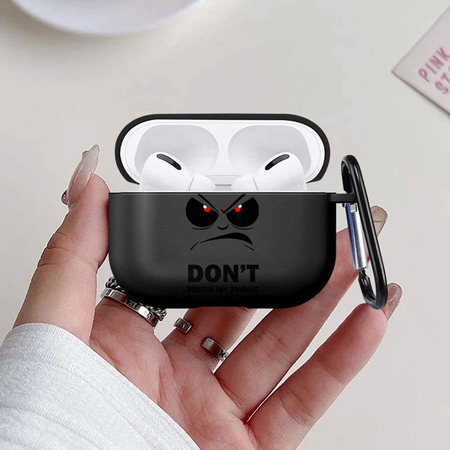 Funda de Silicona Cool con Ojos de Dibujos Animados para Auriculares Cover Case Para Airpods 2 1 4 Pro 3 Pro2 Pro3