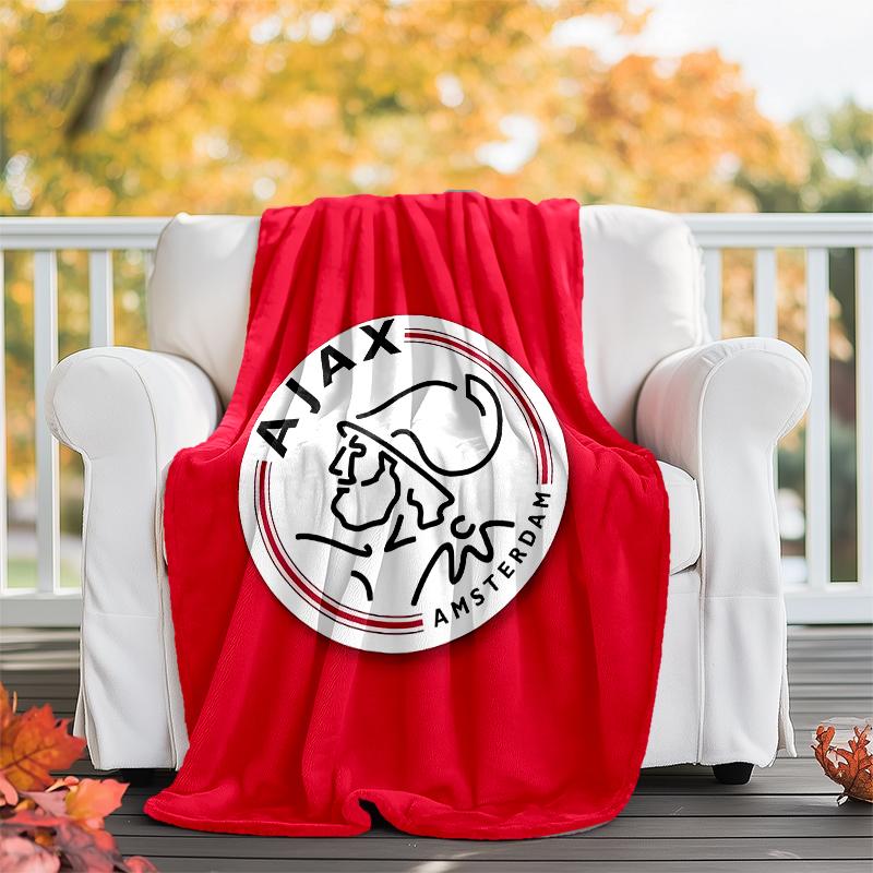 AFC Ajax printed throw blanket—soft,warm;versatile blanket for all seasons—perfect as &air-conditioning throw,nap blanket
