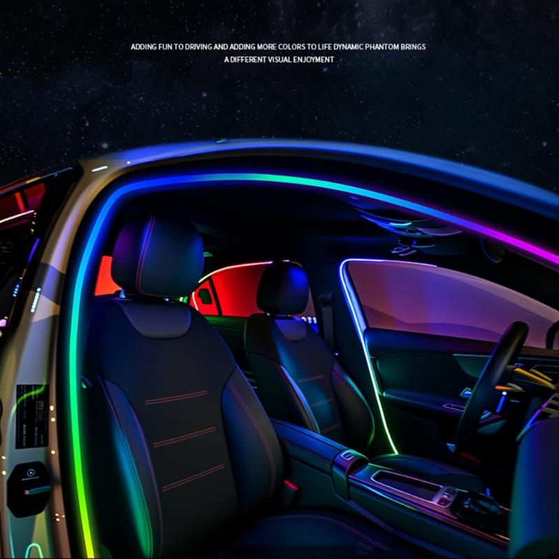 Strong Acrylic Construction Car Interior Mood Light LED with Sound Responsive Music Rhythm Control for Travel