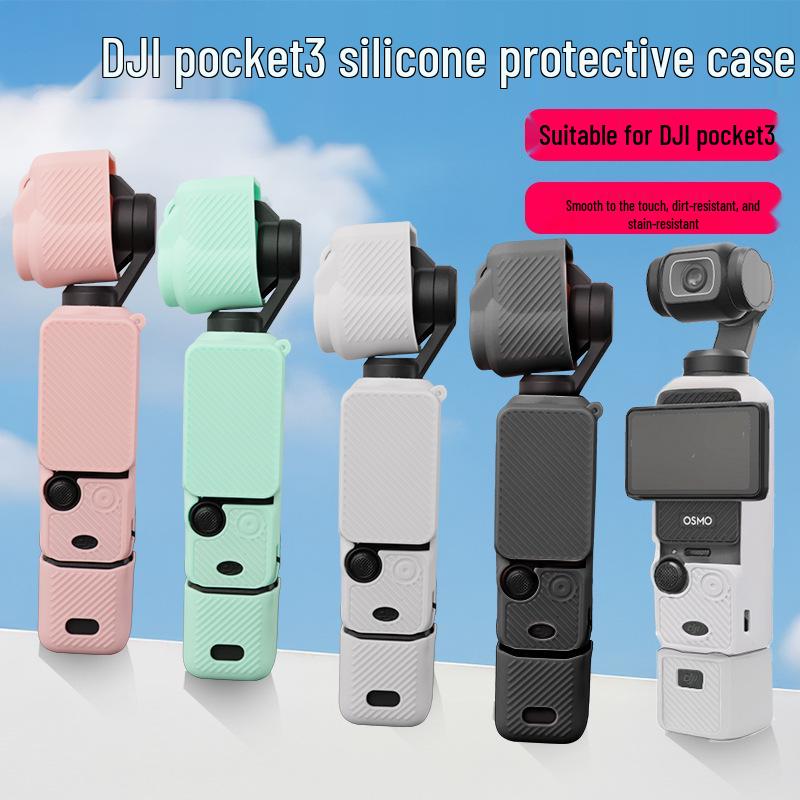 DJI Pocket 3 Rosa Kratzfeste Silikon-Schutzhülle für Osmo Kamera
