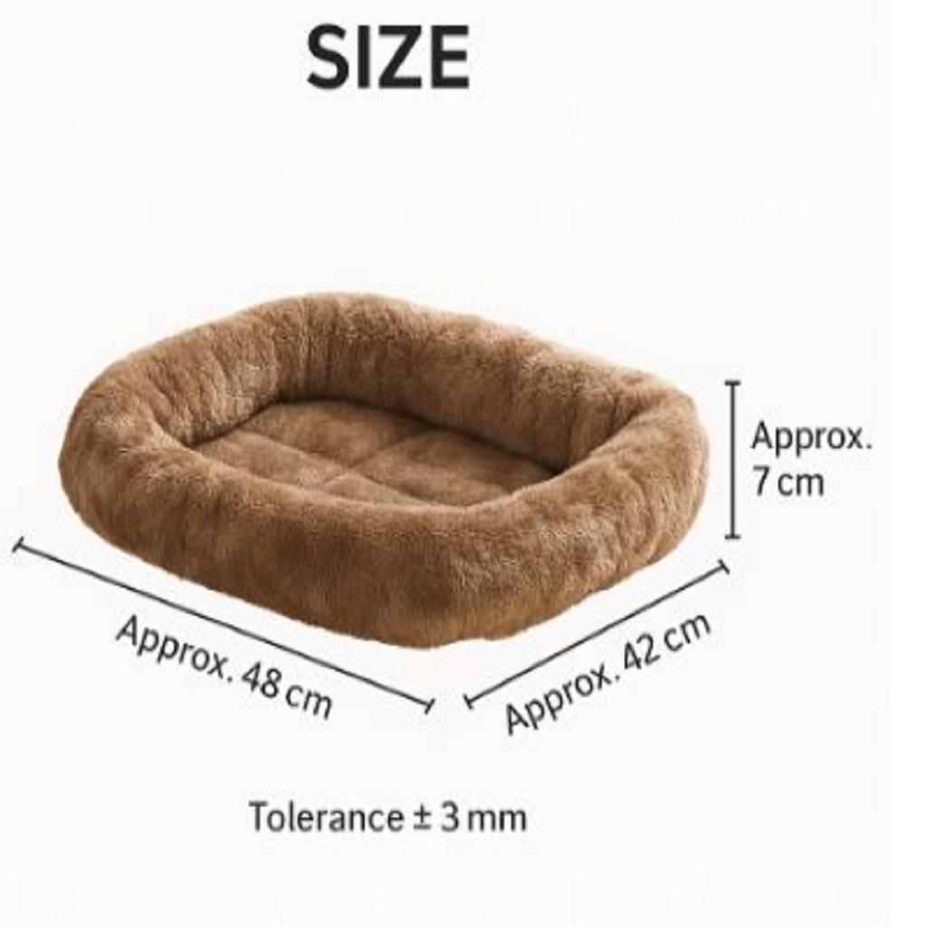 Oblíbenec mazlíčka:  Ultra-nadýchané čtvercové pohodlné lůžko