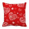 Red Heart Valentine's Day Digital printing short plush pillow covers decorative for car sofa office cushion cover home goods