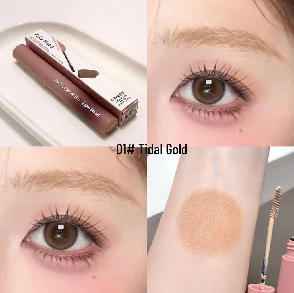 Kekemood Yunrong Tinted Brow Mascara: Smudge-Proof, Natural Light Shades, 3D Color Payoff, Ideal for Students